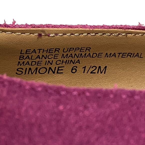 Violet & Red Simone Womens Slip on Purple Leather Loafer Size 6.5 - Picture 7 of 7
